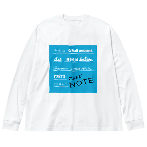 cafe NOTE Big Long Sleeve T-Shirt