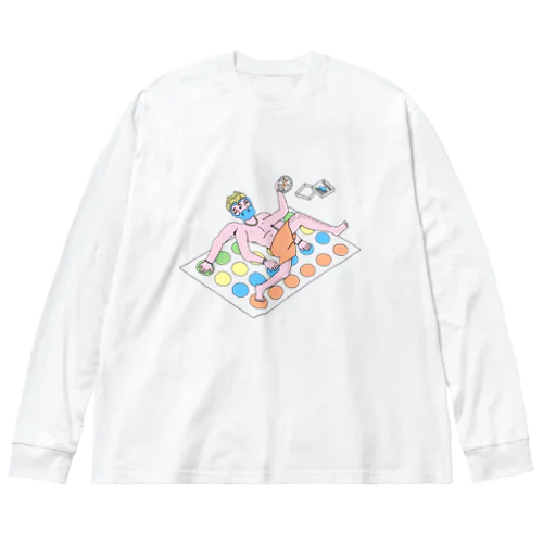 Twister Game Big Long Sleeve T-Shirt