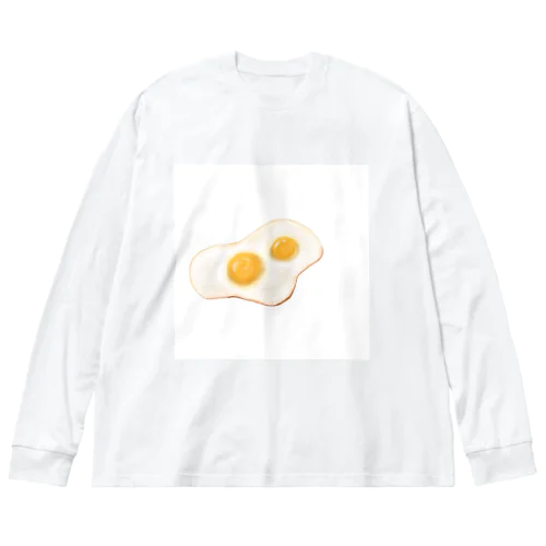 目玉焼き ビッグシルエットロングスリーブTシャツ