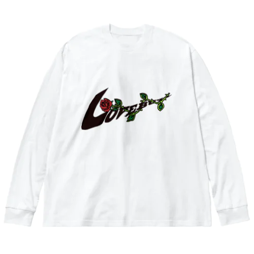 "LOVEBUZZ"REDROSE/BLK/MINI Big Long Sleeve T-Shirt