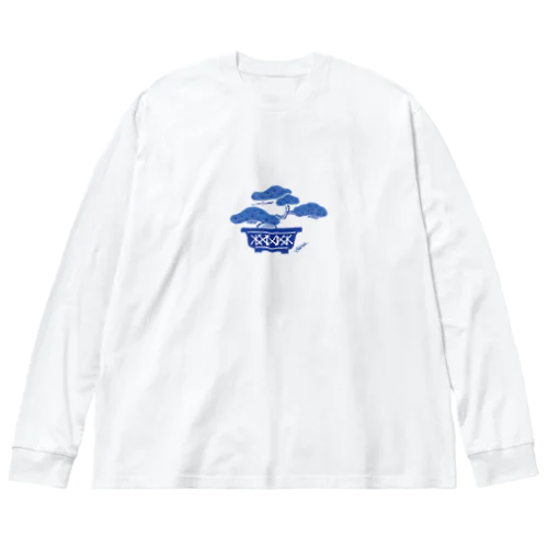 松の盆栽 ビッグシルエットロングスリーブTシャツ