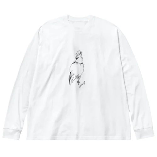 walking烏骨鶏 ビッグシルエットロングスリーブTシャツ