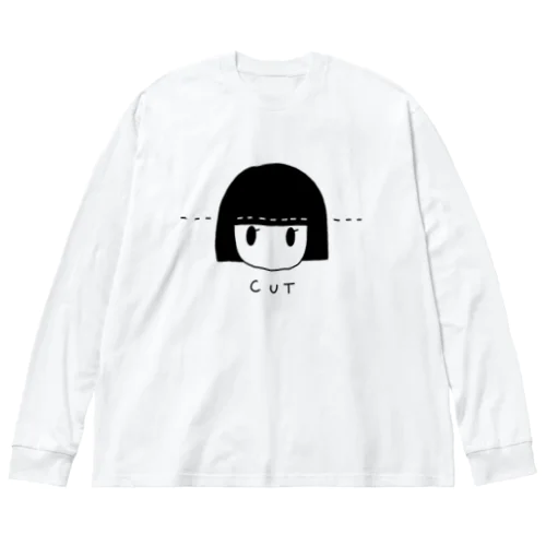 ぱっつんT ビッグシルエットロングスリーブTシャツ