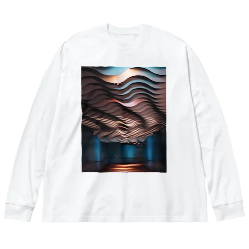 iyoboya_kaikan　#Tシャツのよはくを埋める Big Long Sleeve T-Shirt