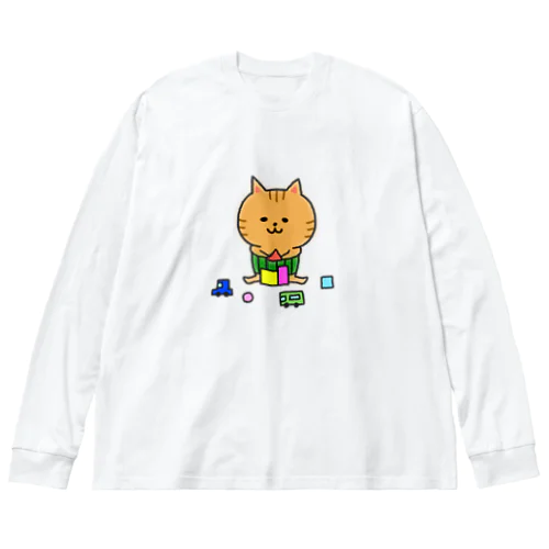 はらまきにゃんこ ビッグシルエットロングスリーブTシャツ