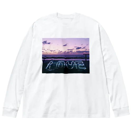 love　#Tシャツのよはくを埋める Big Long Sleeve T-Shirt