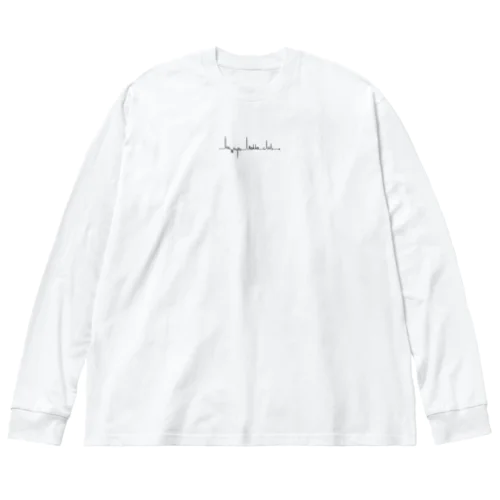 川越いもっこ倶楽部 ドキドキ!心電図 Big Long Sleeve T-Shirt