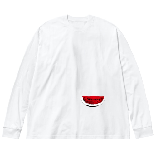 すいか -watermelon- 切 Big Long Sleeve T-Shirt