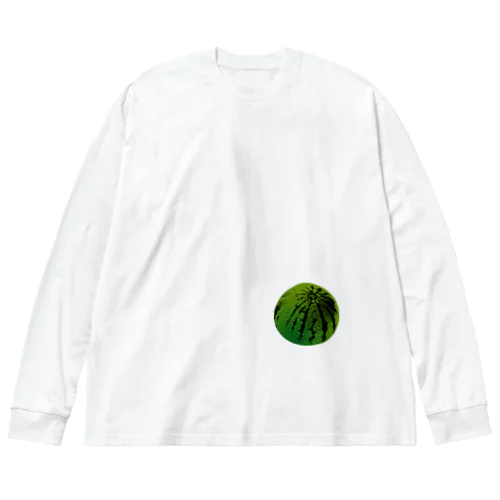 すいか -watermelon- 丸 Big Long Sleeve T-Shirt