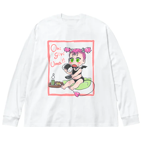 おにぎりデビたん ビッグシルエットロングスリーブTシャツ