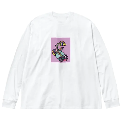 魚かなサカナ ビッグシルエットロングスリーブTシャツ