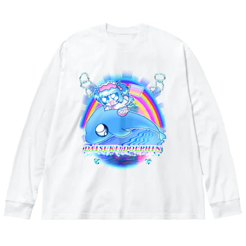 DAISUKI! DOLPHIN バキちゃん Big Long Sleeve T-Shirt