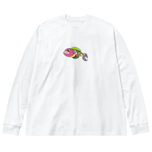 カラフル色サカナ Big Long Sleeve T-Shirt