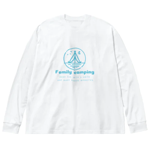 familly canping ビッグシルエットロングスリーブTシャツ