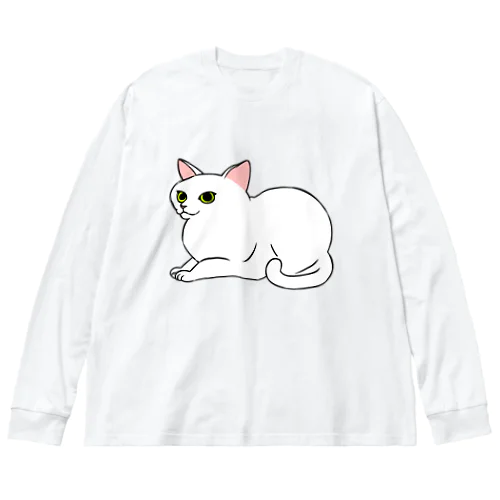 猫 Big Long Sleeve T-Shirt