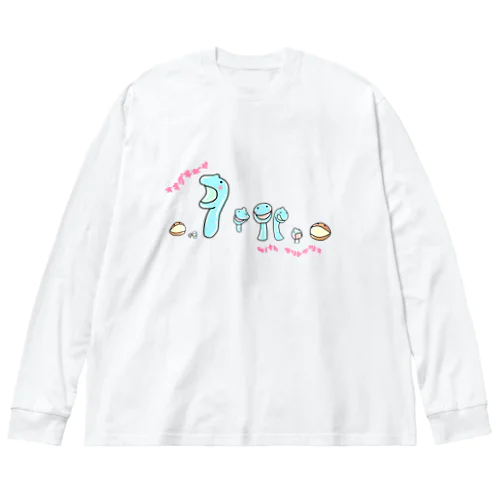 オオグチボヤmeetsマリトッツォ ビッグシルエットロングスリーブTシャツ