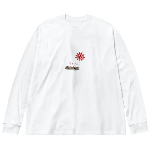 猫もあっついいいい Big Long Sleeve T-Shirt