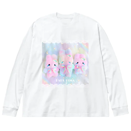 虹色泣き虫ふわうさ Big Long Sleeve T-Shirt