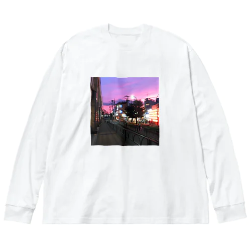 豪徳寺駅前 Big Long Sleeve T-Shirt