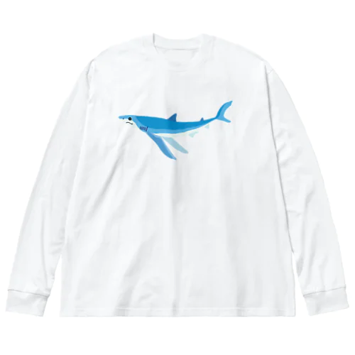 シンプルなヨシキリザメ Big Long Sleeve T-Shirt