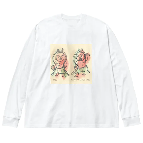 ゆる仏画「仁王」 Big Long Sleeve T-Shirt