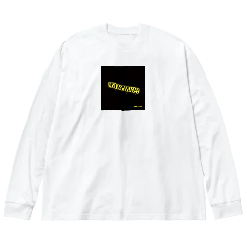 WARNING!! ビッグシルエットロングスリーブTシャツ