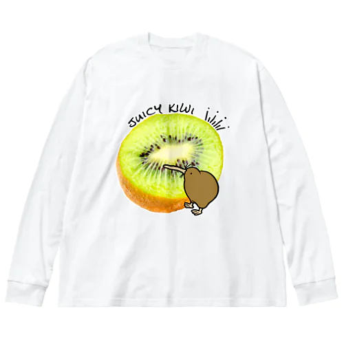 juicy kiwi ビッグシルエットロングスリーブTシャツ