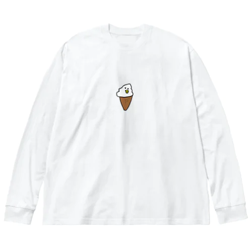 ソフトクリームなへんげんじざいくん ビッグシルエットロングスリーブTシャツ