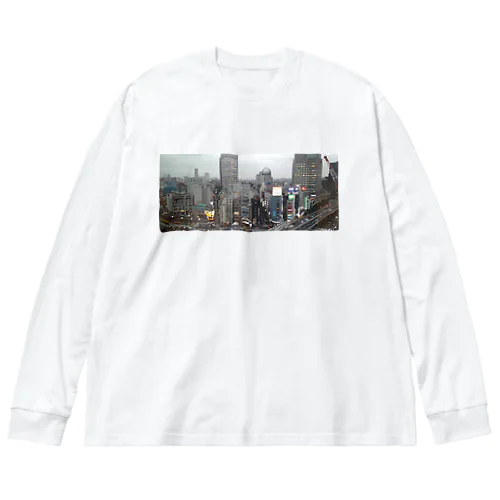 都景色(前面印刷) Big Long Sleeve T-Shirt