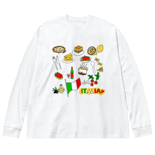 I love Italy ビッグシルエットロングスリーブTシャツ