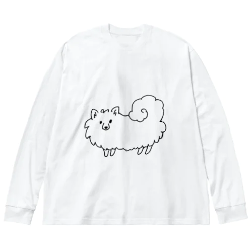 こっち見てるスピッツ-大きい柄版 Big Long Sleeve T-Shirt