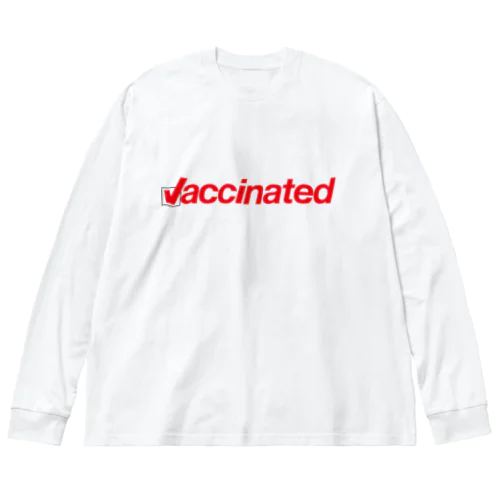 Vaccinated／新型コロンウイルス・ワクチン接種済み ビッグシルエットロングスリーブTシャツ