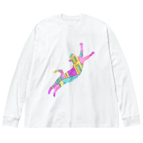 ねこ　おどるおどる Big Long Sleeve T-Shirt