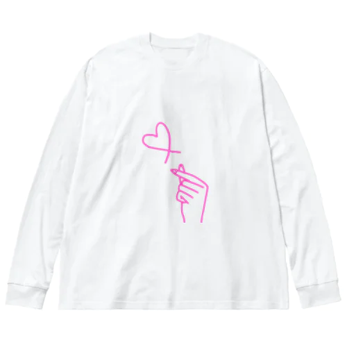 pink lover ビッグシルエットロングスリーブTシャツ