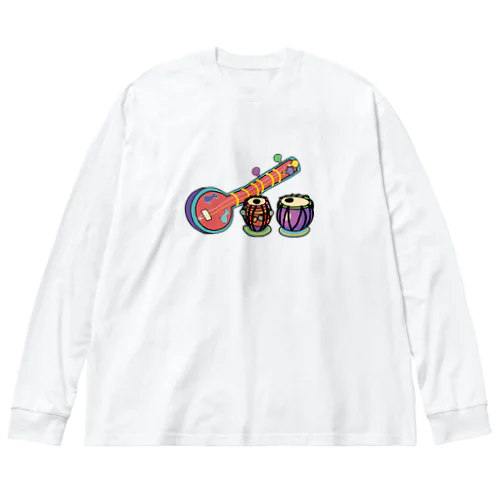 カラフルシタールタブラ Big Long Sleeve T-Shirt