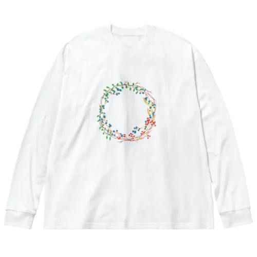 森のかわいい贈り物♪小さな木の実のボタニカル日記 Big Long Sleeve T-Shirt