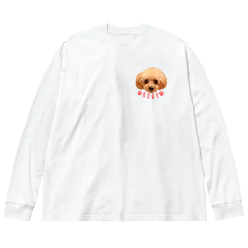 KOROくんレッド 루즈핏 롱 슬리브 티셔츠