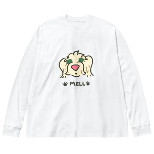 メルちゃんの似顔絵 ビッグシルエットロングスリーブTシャツ