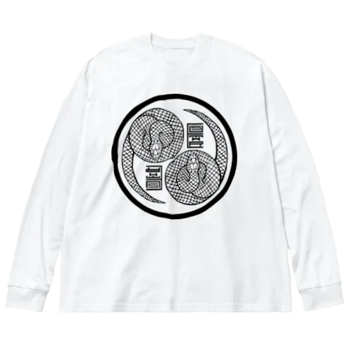 チャイナ風蛇 Big Long Sleeve T-Shirt