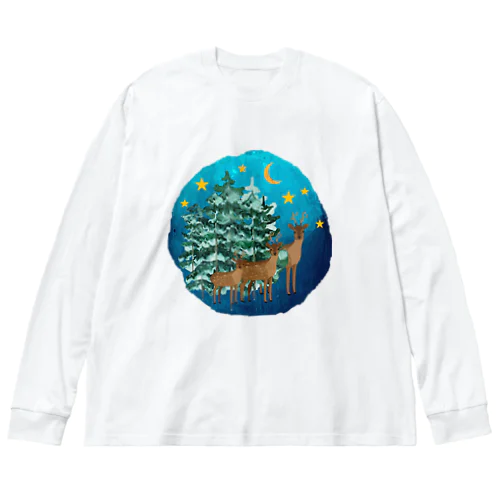 ディアファミリーインディープフォレスト Big Long Sleeve T-Shirt