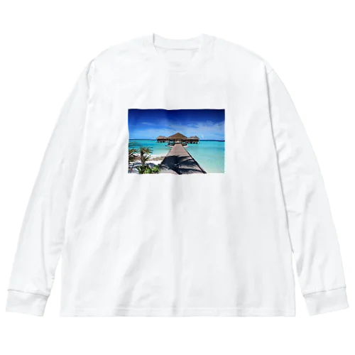 綺麗な風景 ビッグシルエットロングスリーブTシャツ