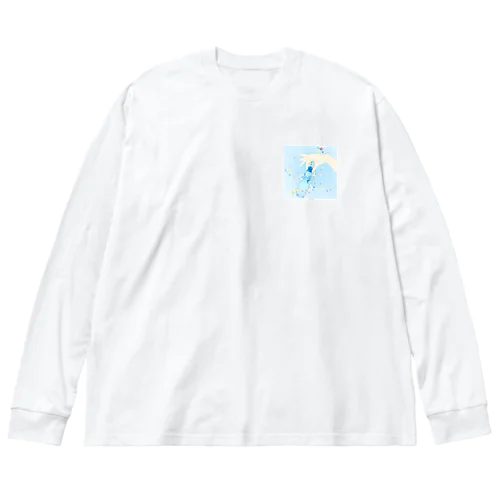 ラムネ瓶 ビッグシルエットロングスリーブTシャツ