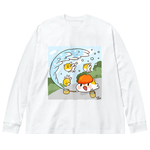 打ち水 Big Long Sleeve T-Shirt