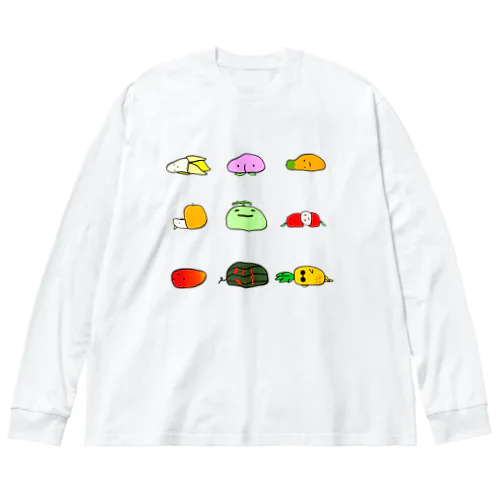 無気力サマー農園 Big Long Sleeve T-Shirt