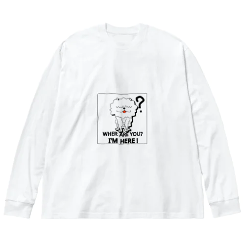 ポメラニアン　（ノーマルタイプ） ビッグシルエットロングスリーブTシャツ