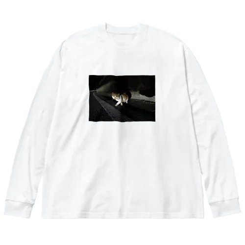 夜の猫 Big Long Sleeve T-Shirt