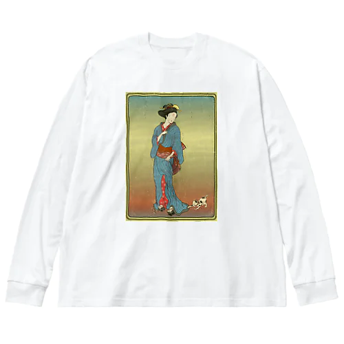 "美人画" 1-#1 ビッグシルエットロングスリーブTシャツ