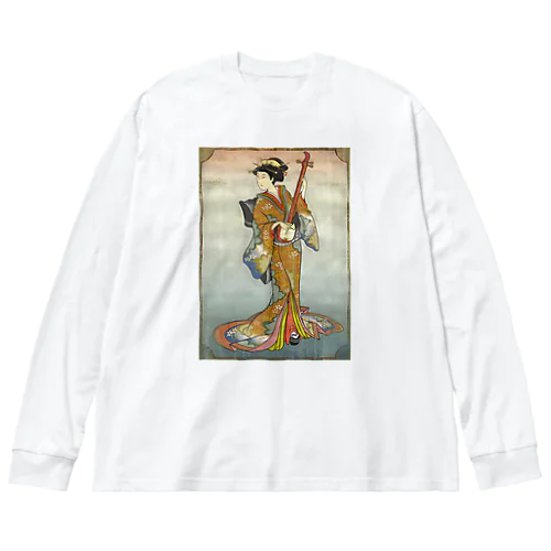 "美人画" 2-#1 ビッグシルエットロングスリーブTシャツ