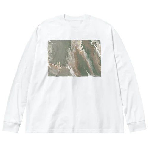 マーブル グリーン // 01 Big Long Sleeve T-Shirt