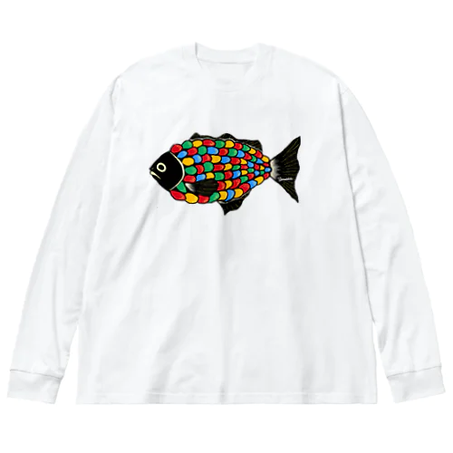 謎の魚 Big Long Sleeve T-Shirt